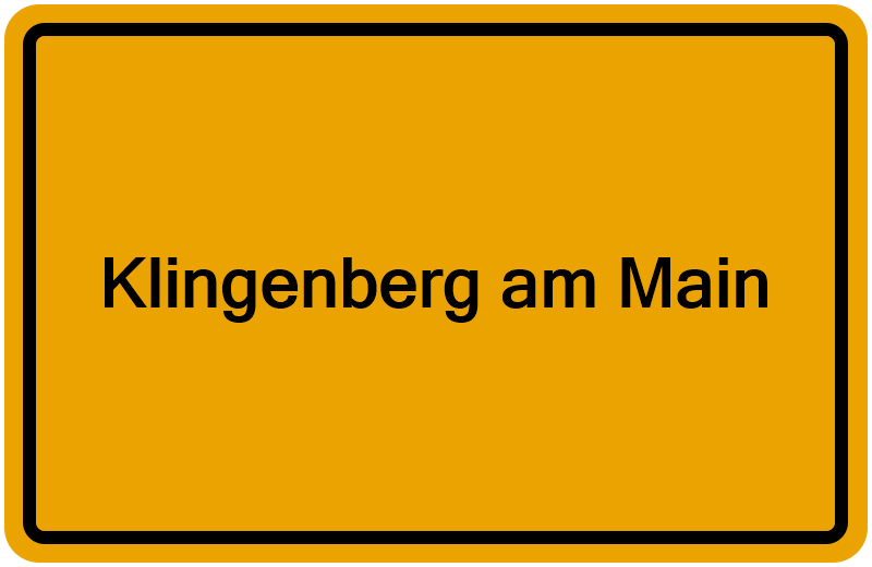 Handelsregisterauszug Klingenberg am Main